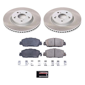 PowerStop® - Semi Coated Front Disc Brake Kit