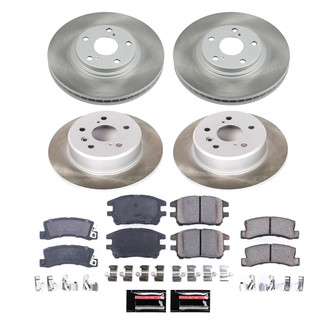 PowerStop® - Semi Coated Front and Rear Disc Brake Kit
