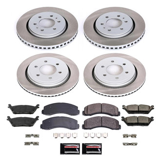 PowerStop® - Semi Coated Front and Rear Disc Brake Kit