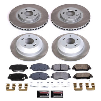 PowerStop® - Semi Coated Front and Rear Disc Brake Kit