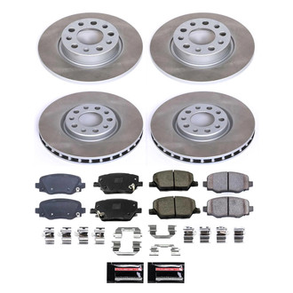 PowerStop® - Semi Coated Front and Rear Disc Brake Kit