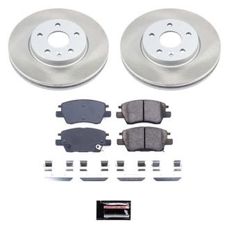 PowerStop® - Semi Coated Front Disc Brake Kit
