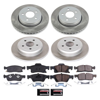 PowerStop® - Semi Coated Front and Rear Disc Brake Kit
