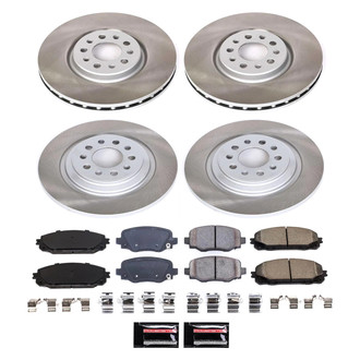 PowerStop® - Semi Coated Front and Rear Disc Brake Kit