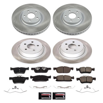 PowerStop® - Semi Coated Front and Rear Disc Brake Kit