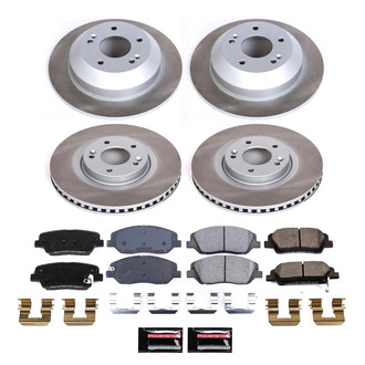 PowerStop® - Semi Coated Front and Rear Disc Brake Kit