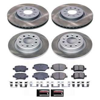 PowerStop® - Semi Coated Front and Rear Disc Brake Kit