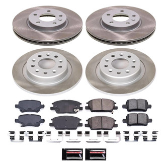 PowerStop® - Semi Coated Front and Rear Disc Brake Kit