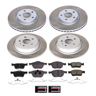 PowerStop® - Semi Coated Front and Rear Disc Brake Kit