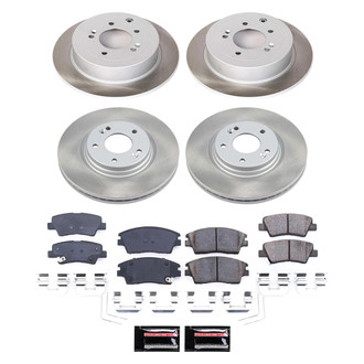 PowerStop® - Semi Coated Front and Rear Disc Brake Kit