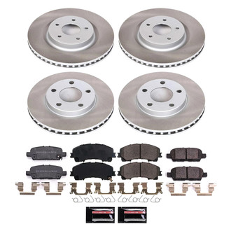 PowerStop® - Semi Coated Front and Rear Disc Brake Kit