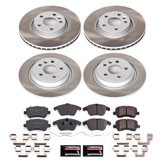 PowerStop® - Semi Coated Front and Rear Disc Brake Kit