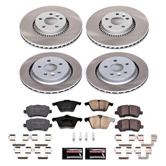 PowerStop® - Semi Coated Front and Rear Disc Brake Kit