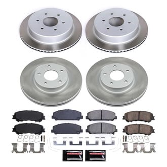 PowerStop® - Semi Coated Front and Rear Disc Brake Kit