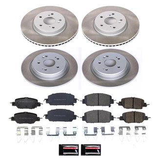 PowerStop® - Semi Coated Front and Rear Disc Brake Kit