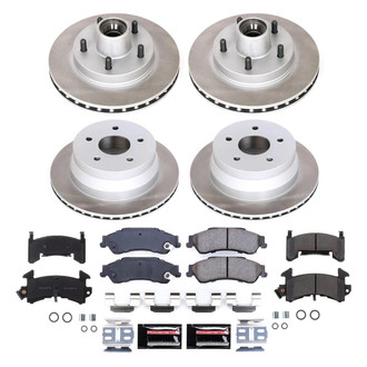 PowerStop® - Semi Coated Front and Rear Disc Brake Kit
