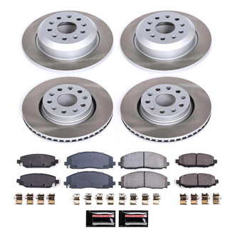PowerStop® - Semi Coated Front and Rear Disc Brake Kit
