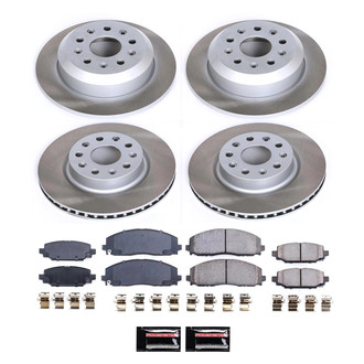 PowerStop® - Semi Coated Front and Rear Disc Brake Kit