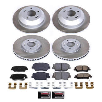 PowerStop® - Semi Coated Front and Rear Disc Brake Kit