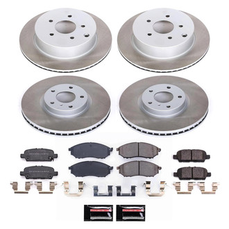 PowerStop® - Semi Coated Front and Rear Disc Brake Kit