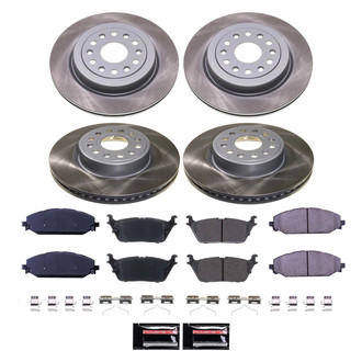 PowerStop® - Semi Coated Front and Rear Disc Brake Kit