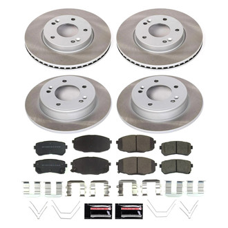 PowerStop® - Semi Coated Front and Rear Disc Brake Kit