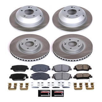 PowerStop® - Semi Coated Front and Rear Disc Brake Kit