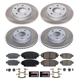 PowerStop® - Semi Coated Front and Rear Disc Brake Kit