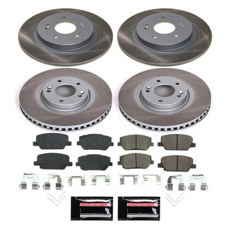 PowerStop® - Semi Coated Front and Rear Disc Brake Kit