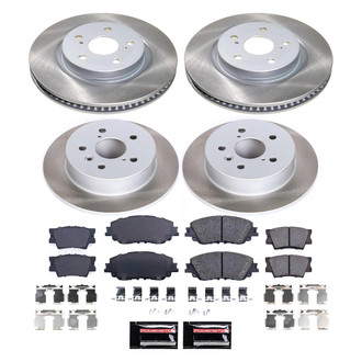 PowerStop® - Semi Coated Front and Rear Disc Brake Kit