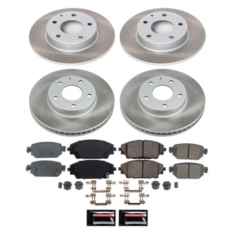 PowerStop® - Semi Coated Front and Rear Disc Brake Kit