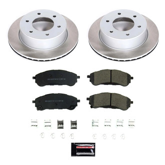 PowerStop® - Semi Coated Rear Disc Brake Kit