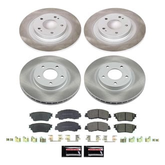 PowerStop® - Semi Coated Front and Rear Disc Brake Kit
