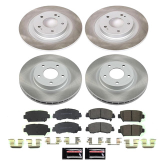 PowerStop® - Semi Coated Front and Rear Disc Brake Kit