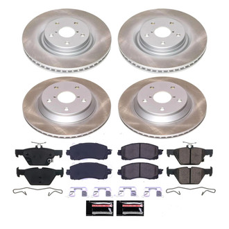 PowerStop® - Semi Coated Front and Rear Disc Brake Kit