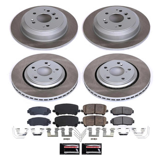 PowerStop® - Semi Coated Front and Rear Disc Brake Kit