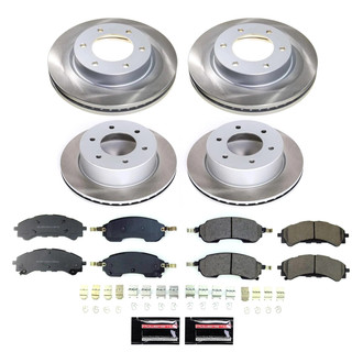 PowerStop® - Semi Coated Front and Rear Disc Brake Kit