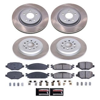 PowerStop® - Semi Coated Front and Rear Disc Brake Kit