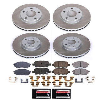 PowerStop® - Semi Coated Front and Rear Disc Brake Kit