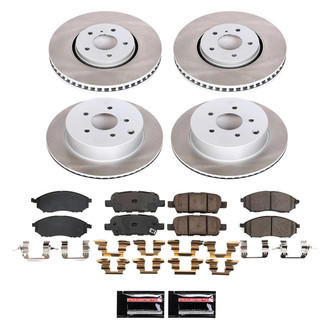 PowerStop® - Semi Coated Front and Rear Disc Brake Kit