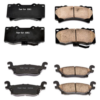 PowerStop® - Z16 Evolution Clean Ride Ceramic Front and Rear Disc Brake Pad Set