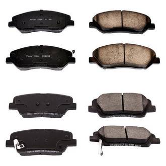 PowerStop® - Z16 Evolution Clean Ride Ceramic Front and Rear Disc Brake Pad Set