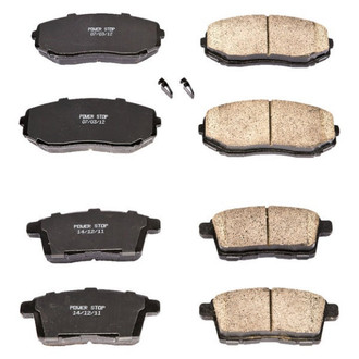 PowerStop® - Z16 Evolution Clean Ride Ceramic Front and Rear Disc Brake Pad Set
