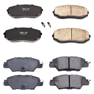 PowerStop® - Z16 Evolution Clean Ride Ceramic Front and Rear Disc Brake Pad Set