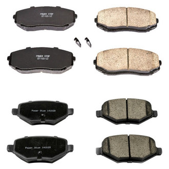 PowerStop® - Z16 Evolution Clean Ride Ceramic Front and Rear Disc Brake Pad Set