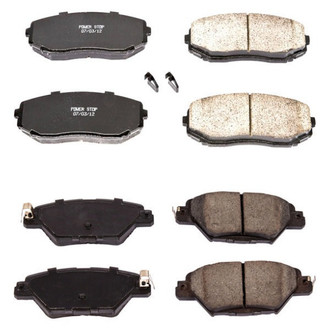 PowerStop® - Z16 Evolution Clean Ride Ceramic Front and Rear Disc Brake Pad Set