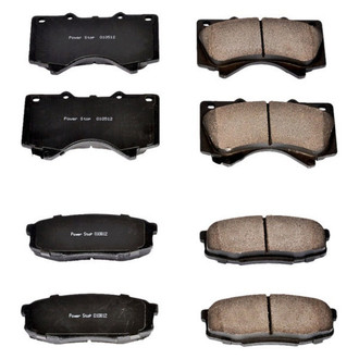 PowerStop® - Z16 Evolution Clean Ride Ceramic Front and Rear Disc Brake Pad Set