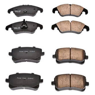 PowerStop® - Z16 Evolution Clean Ride Ceramic Front and Rear Disc Brake Pad Set