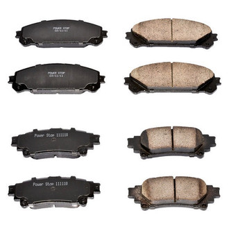 PowerStop® - Z16 Evolution Clean Ride Ceramic Front and Rear Disc Brake Pad Set
