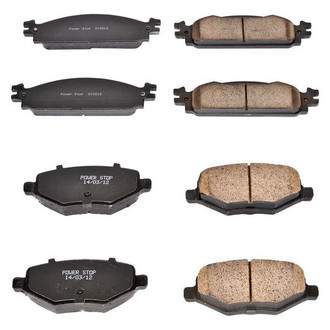 PowerStop® - Z16 Evolution Clean Ride Ceramic Front and Rear Disc Brake Pad Set